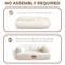Show in main carousel: ATJafurn Indoor Faux Shearling Sofa Furniture Style Elevated Dog & Cat Couch Bed with Leather Nameplate, White, Large slide 5 of 9