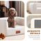 Show in main carousel: ATJafurn Indoor Faux Shearling Sofa Furniture Style Elevated Dog & Cat Couch Bed with Leather Nameplate, White, Small slide 8 of 9