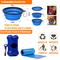 Show in main carousel: Lobeve Reflective Nylon No Pull Training Dog Harness, Collar & Leash Set with Retractable Seat Belt, Collapsible Bowls & Poop Bag Dispenser, Blue, Large: 20 to 33-in chest slide 8 of 9