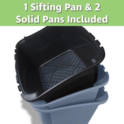 Show full view: Van Ness Enclosed Sifting Cat Litter Pan, Giant Blue slide 2 of 12