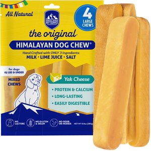 Himalayan Pet Supply Himalayan Dog Chew Original Yak Cheese Dog Chews, 4 count