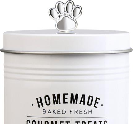 Show full view: 10 Strawberry Street Gourmet Dog Treats Canister, White, 76-oz slide 2 of 4