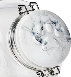 10 Strawberry Street Carerra Paw Tilt Cat Treat Canister, Clear, 72-oz slide 2 of 4