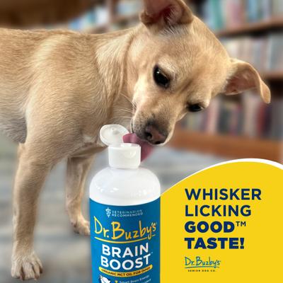 Show full view: Dr. Buzby's Brain Boost Organic MCT Oil Brain & Nervous Support Supplement for Dogs, 16-fl oz bottle slide 8 of 10