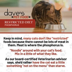Dave's Pet Food Restricted Diet Phosphorus Chicken Liver & Chicken in Juice Pate Canned Wet Cat Food, 3-oz, case of 12 slide 2 of 8