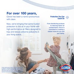 Clorox Air Filters MPR600 & FPR 5 MERV 8 Pleated HVAC AC Furnace Air Filters, 16 x 20 x 1-in, 4 count slide 2 of 8