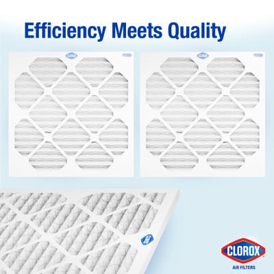 Show full view: Clorox Air Filters MPR1500 & FPR 10 MERV 13 Pleated HVAC AC Furnace Air Filters, 16 x 20 x 1-in, 4 count slide 9 of 9