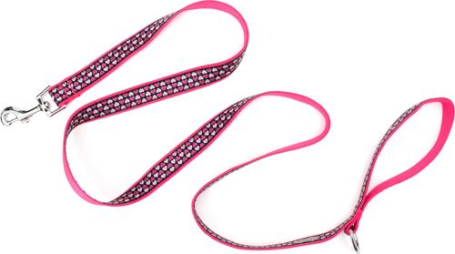 Show full view: The Worthy Dog Hearts Dog Leash, Black, Small slide 2 of 3