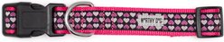 The Worthy Dog Hearts Adjustable Dog Collar, Black, Small slide 2 of 3