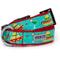 Show in main carousel: The Worthy Dog Cinco de Mayo Adjustable Dog Collar, Turquoise, Medium slide 1 of 5