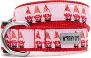 The Worthy Dog Cupid Gnome Adjustable Dog Collar, Red, X-Small