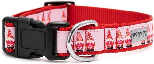 Show full view: The Worthy Dog Cupid Gnome Adjustable Dog Collar, Red, X-Small slide 3 of 3