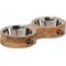 Show in main carousel: 10 Strawberry Street Willow Mango Wood Pet Diner Dog Bowl, Wood Grain/Silver, 2 count, 64-oz slide 1 of 1