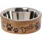 Show in main carousel: 10 Strawberry Street Tucker Mango Wood Pet Diner Dog Bowl, Wood Grain/Silver, 64-oz slide 1 of 1