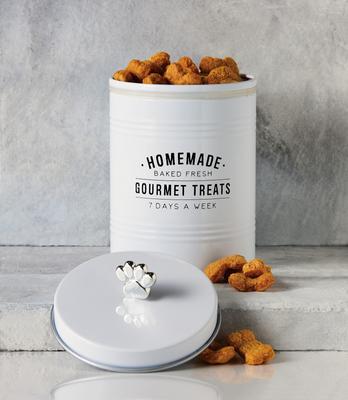 Show full view: 10 Strawberry Street Gourmet Dog Treats Canister, White, 76-oz slide 4 of 4