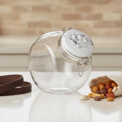 Show full view: 10 Strawberry Street Carerra Paw Tilt Cat Treat Canister, Clear, 72-oz slide 4 of 4