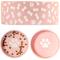 Show in main carousel: 10 Strawberry Street Bone & Paw Pattern Pet Cat Dish, Pink/White, 2 count, 28-oz slide 1 of 4