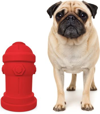 Show full view: Bark Potty Soft Silicone Fire Hydrant Potty Training for Small Dogs, 4 x 7-in, Red slide 10 of 11