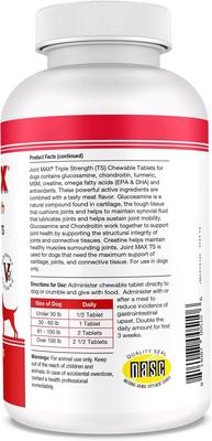 Show full view: Joint MAX Triple Strength Chewable Tablets for Dogs, 120 count slide 3 of 13
