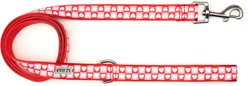 The Worthy Dog Colorblock Hearts Dog Leash, Red/Pink, Small slide 2 of 3