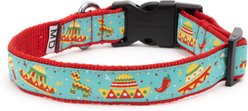The Worthy Dog Cinco de Mayo Adjustable Dog Collar, Turquoise, Large slide 2 of 5