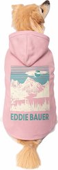 Eddie Bauer Landscape Graphic Sleevless Dog Hoodie, Pink, Medium
