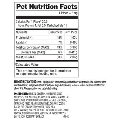 Show full view: Milk-Bone Pill Pouches Hickory Smoked Bacon Flavor Dog Treats, 7.4-oz bag slide 9 of 11