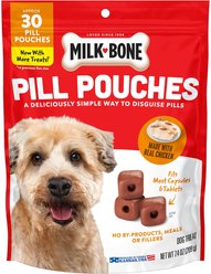 Milk-Bone Pill Pouches with Real Chicken Dog Treats, 7.4-oz bag