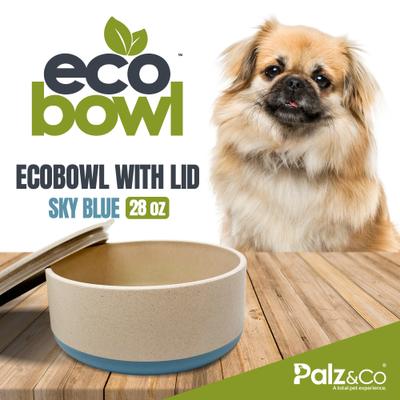 Show full view: Palz&Co EcoBowl Dog Bowl, Sky Blue, Small: 3.5-cup slide 2 of 9