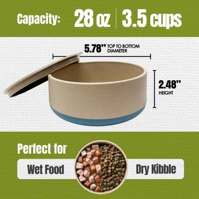 Show full view: Palz&Co EcoBowl Dog Bowl, Sky Blue, Small: 3.5-cup slide 7 of 9