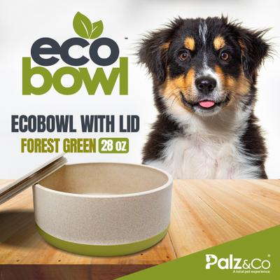 Show full view: Palz&Co EcoBowl Dog Bowl, Forest Green, Small: 3.5-cup slide 2 of 9