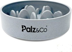 Palz&Co EcoBowl Slow Feeder Dog Bowl, Granite Gray, Medium: 6-cup