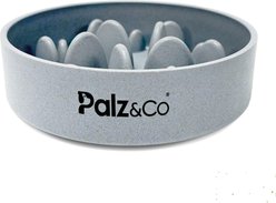 Palz&Co EcoBowl Slow Feeder Dog Bowl, Granite Gray, Small: 3.5-cup