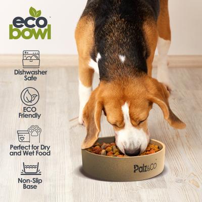 Show full view: Palz&Co EcoBowl Slow Feeder Dog Bowl, Sandstone Beige, Medium: 6-cup slide 6 of 9