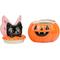 Show in main carousel: 10 Strawberry Street Kitty-fly Jack O' Lantern Canister, Orange, Small slide 4 of 5