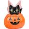 Show in main carousel: 10 Strawberry Street Kitty-fly Jack O' Lantern Canister, Orange, Small slide 1 of 5
