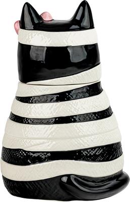 Show full view: 10 Strawberry Street Mummy Cat Cookie Jar, White, Large slide 4 of 6