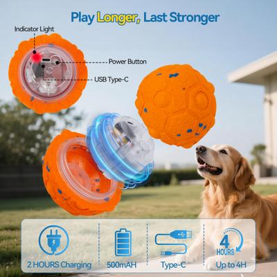 Show full view: UPSKY Interactive Ball Dog Toy with Remote, Orange slide 8 of 10