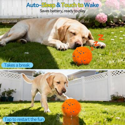 Show full view: UPSKY Interactive Ball Dog Toy with Remote, Orange slide 4 of 10