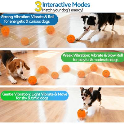 Show full view: UPSKY Interactive Ball Dog Toy with Remote, Orange slide 2 of 10