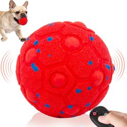 UPSKY Interactive Ball Dog Toy with Remote, Red