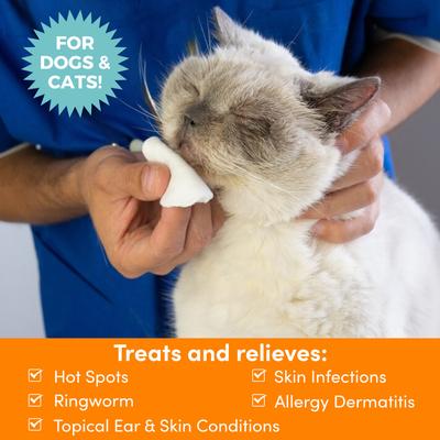 Show full view: Nootie Medicated Antimicrobial Dog Ear & Skin Wipes, 60 count slide 3 of 7