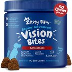 Zesty Paws Advanced Vision Bites Chicken Flavored Soft Chews Vision Supplement for Senior Dogs, 90 count