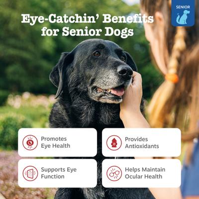 Show full view: Zesty Paws Advanced Vision Bites Chicken Flavored Soft Chews Vision Supplement for Senior Dogs, 180 count slide 3 of 11