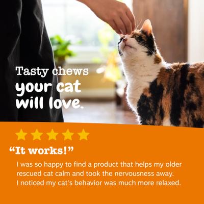 Show full view: Zesty Paws Calming Bites Bacon Flavored Soft Chews Melatonin Supplement for Cats, 60 count slide 8 of 10