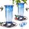 Show in main carousel: Yarty 16-oz Glass Hummingbird Bird Feeder with Ant Moat, 2 count, Blue slide 1 of 9