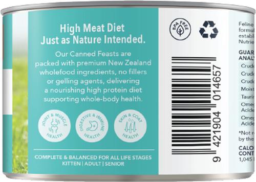 Show full view: Feline Natural Beef & Hoki Feast Grain-Free Canned Cat Food, 6-oz, case of 12 slide 4 of 10