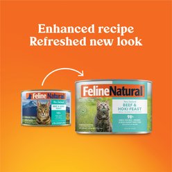 Feline Natural Beef & Hoki Feast Grain-Free Canned Cat Food, 6-oz, case of 12 slide 2 of 8