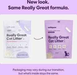 tuft & paw Low-Tracking Flushable Tofu Cat Litter, Lavender, 9.25-lb bag slide 2 of 7