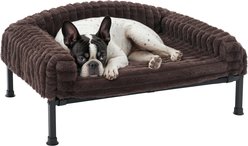 Veehoo Soft Plush Sofa Dog Bed, Brown, Small